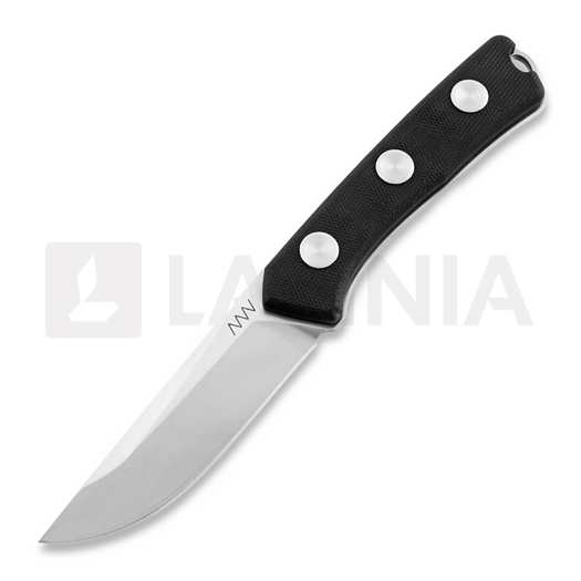 ANV Knives P200 Plain edge veitsi, musta