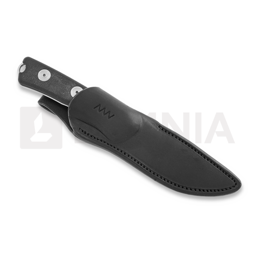 Couteau ANV Knives P200 Plain edge, noir
