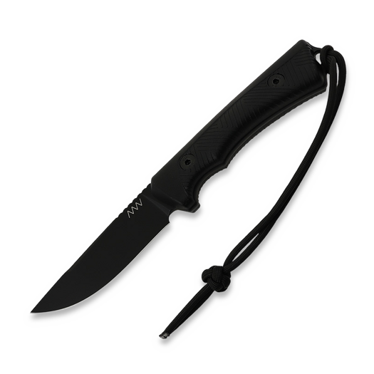 Nóż ANV Knives P200 - Sleipner Cerakote Black - GRNPU, czarny