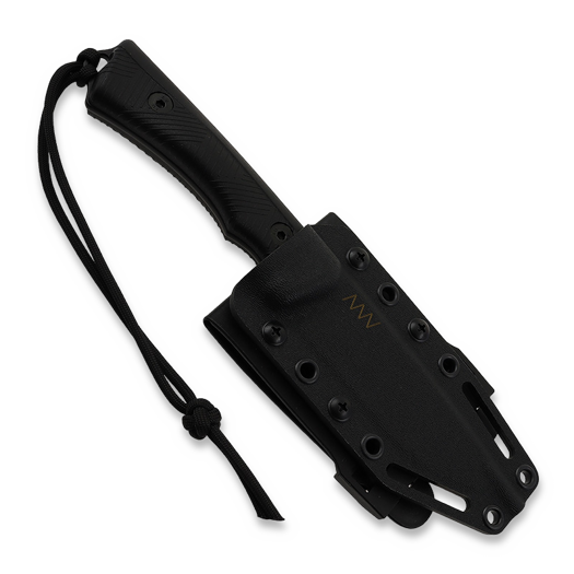 ANV Knives P200 - Sleipner Cerakote Black - GRNPU veitsi, musta