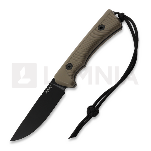 มีด ANV Knives P200 - Sleipner Cerakote Black - GRNPU, coyote