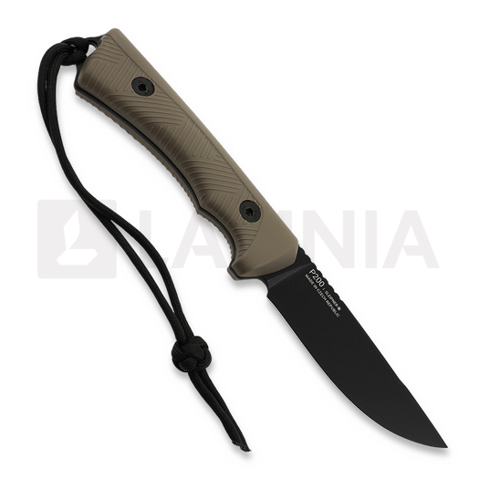 Нож ANV Knives P200 - Sleipner Cerakote Black - GRNPU, coyote