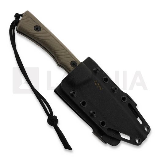 Нож ANV Knives P200 - Sleipner Cerakote Black - GRNPU, coyote
