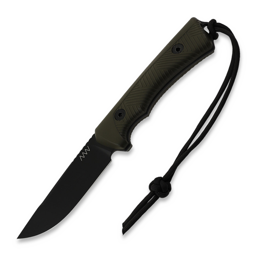 ANV Knives P200 - Sleipner Cerakote Black - GRNPU veitsi, oliivinvihreä