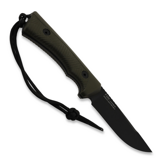 ANV Knives P200 - Sleipner Cerakote Black - GRNPU peilis, žalia