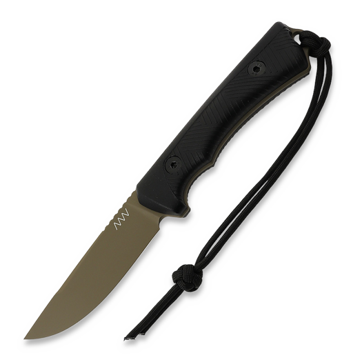 ANV Knives P200 - Sleipner Cerakote Coyote - GRNPU veitsi, musta