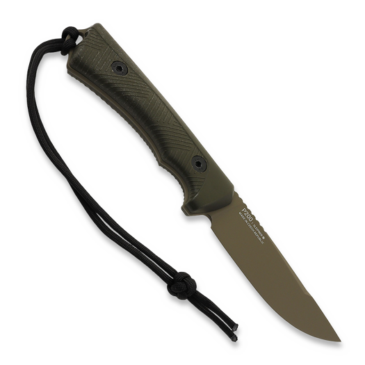 ANV Knives P200 - Sleipner Cerakote Coyote - GRNPU kniv, olivengrønn