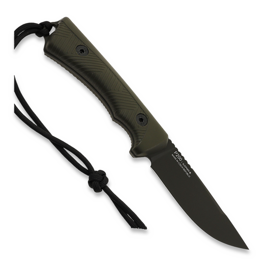 Coltello ANV Knives P200 - Sleipner Cerakote Olive - GRNPU, verde