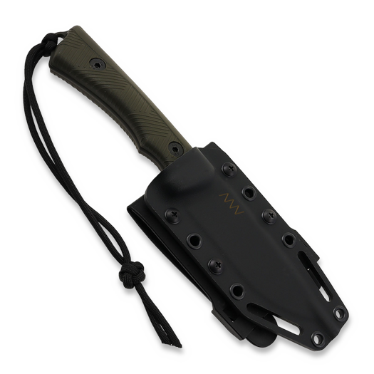 Coltello ANV Knives P200 - Sleipner Cerakote Olive - GRNPU, verde