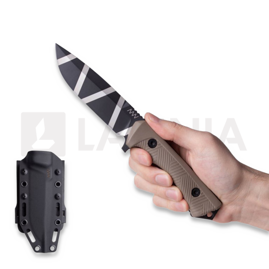 มีด ANV Knives P250 - Sleipner Ceracote BC - GRNPU, coyote