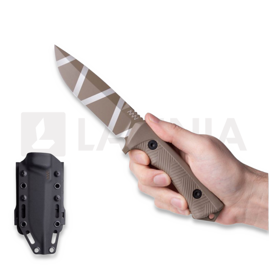 Нож ANV Knives P250 - Sleipner Ceracote C/Camo - GRNPU, coyote