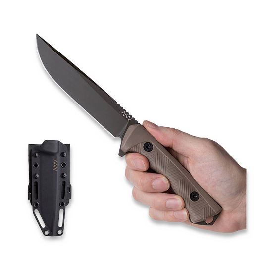 Nóż ANV Knives P300 - Sleipner Cerakote Olive - GRNPU, coyote