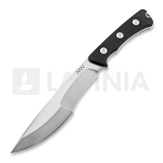 Cuchillo ANV Knives P500 - Sleipner Stonewash - G10, negro