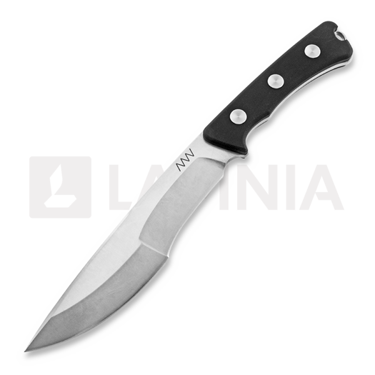 Nóż ANV Knives P500 - Sleipner Stonewash - G10, czarny