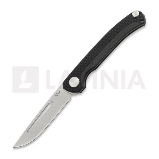 ANV Knives S100 - Stonewash - G10 סכין מתקפלת, שחור