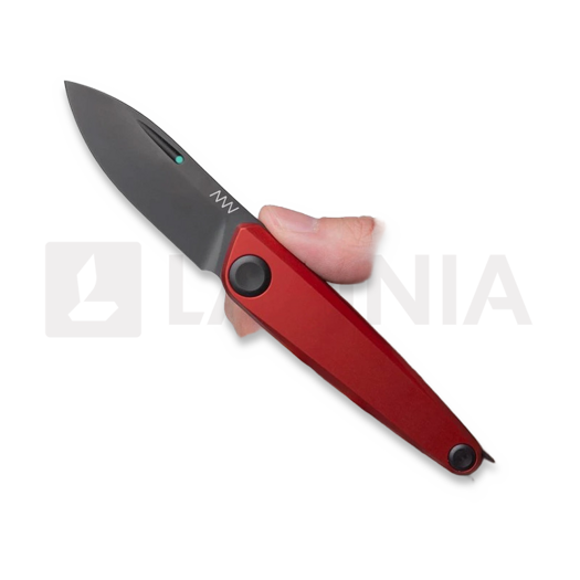 Liigendnuga ANV Knives Z050 BB - Sleipner DLC - Dural, punane