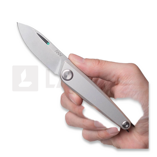 Skladací nôž ANV Knives Z050 BB - Sleipner Stonewash - Dural, šedá