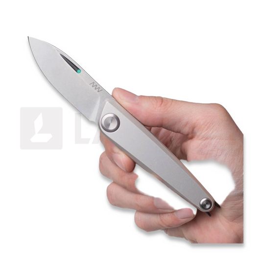 มีดพับ ANV Knives Z050 BB - Sleipner Stonewash - Dural, เทา