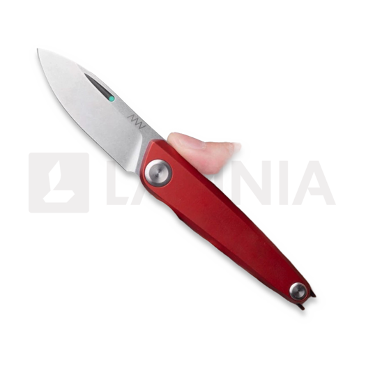 ANV Knives Z050 BB - Sleipner Stonewash - Dural 접이식 나이프, 빨강