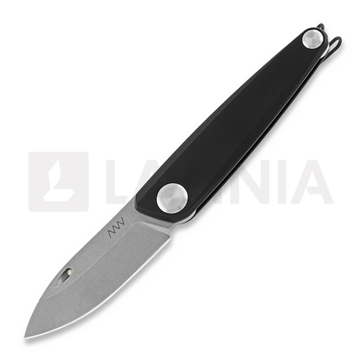 ANV Knives Z050 Plain edge 折り畳みナイフ, 黒