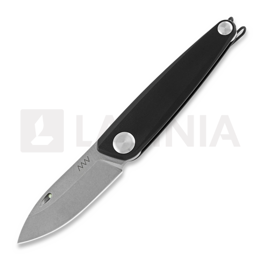 ANV Knives Z050 Plain edge 折り畳みナイフ, 黒