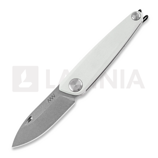 Nóż składany ANV Knives Z050 Plain edge, silver