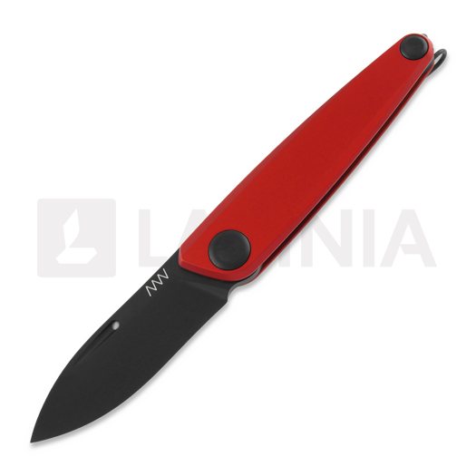 มีดพับ ANV Knives Z050 - Sleipner DLC - Dural, แดง