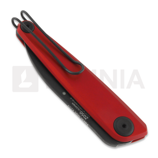 Coltello pieghevole ANV Knives Z050 - Sleipner DLC - Dural, rosso