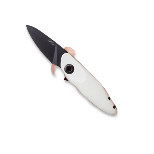 Couteau pliant ANV Knives Z070 - Sleipner DLC - GRNPU, mintwhite