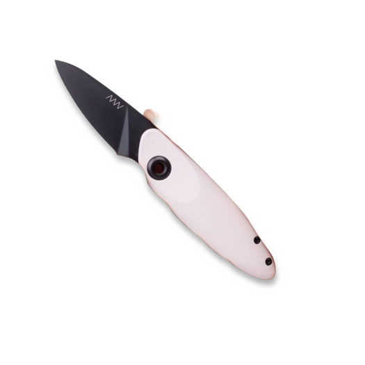 ANV Knives Z070 - Sleipner DLC - GRNPU foldekniv, rosewhite