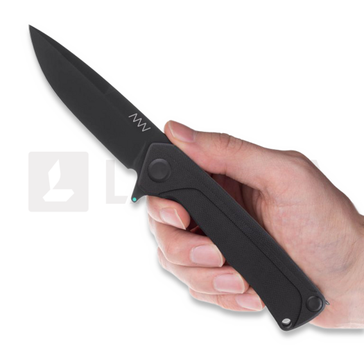 Coltello pieghevole ANV Knives Z100 BB - Sleipner DLC - G10, nero