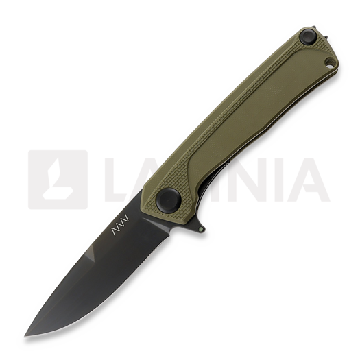 ANV Knives Z100 BB - Sleipner DLC - G10 foldekniv, olivengrønn