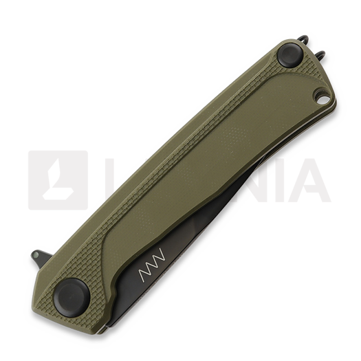 ANV Knives Z100 BB - Sleipner DLC - G10 foldekniv, olivengr&oslash;nn