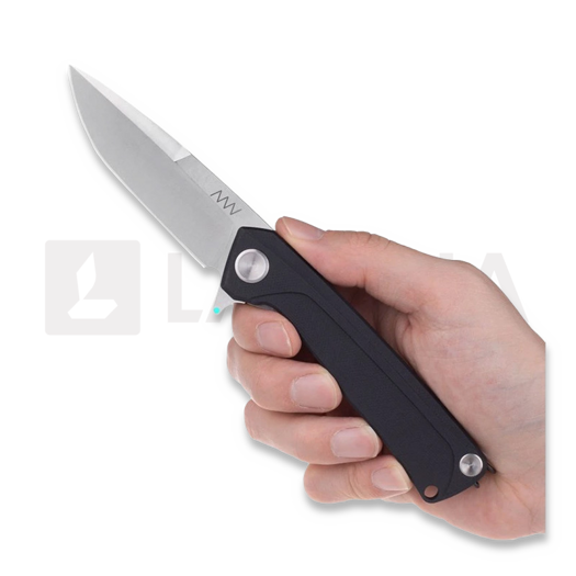 ANV Knives Z100 BB - Sleipner Stonewash - G10 összecsukható kés, fekete