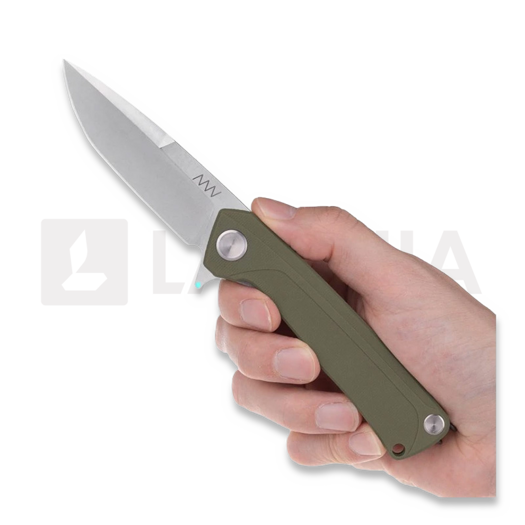 Складний ніж ANV Knives Z100 BB - Sleipner Stonewash - G10, зелений