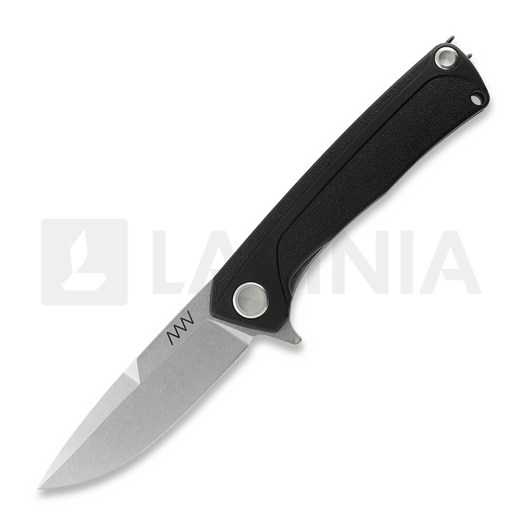 ANV Knives Z100 BB - Sleipner Stonewash - GRN 접이식 나이프, 검정