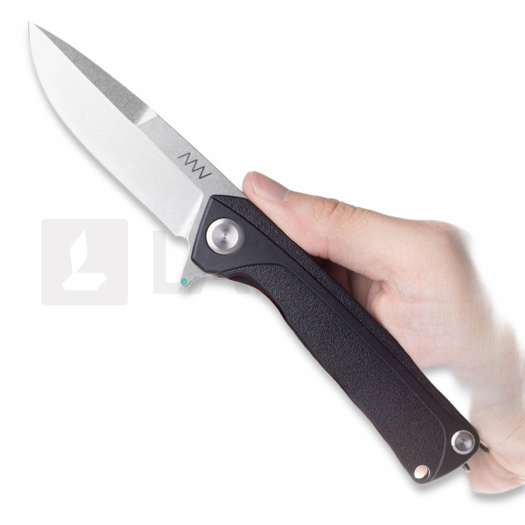 ANV Knives Z100 BB - Sleipner Stonewash - GRN sulankstomas peilis, juoda