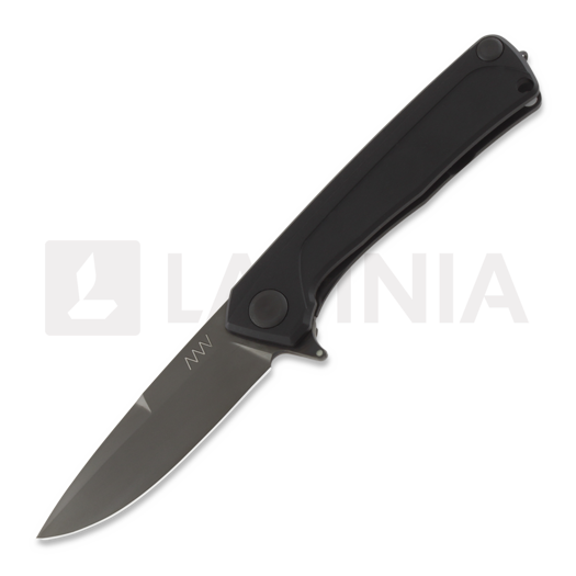 ANV Knives Z100 Plain edge Dural Frame Lock foldekniv, sort