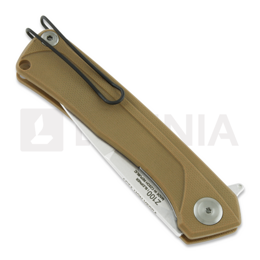 ANV Knives Z100 Plain edge 折叠刀, G10, coyote