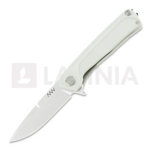 Liigendnuga ANV Knives Z100 Plain edge, G10, valge