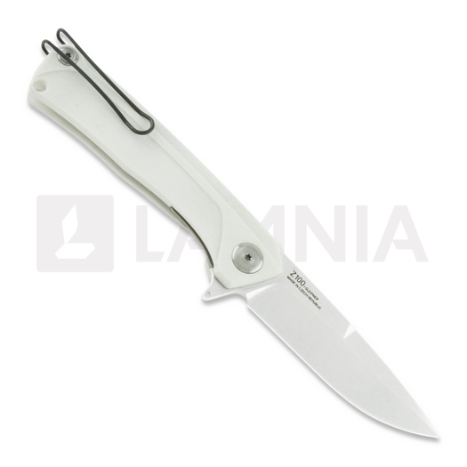 Coltello pieghevole ANV Knives Z100 Plain edge, G10, bianco