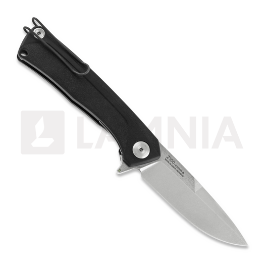 Zav&iacute;rac&iacute; nůž ANV Knives Z100 Plain edge, GRN, čern&aacute;