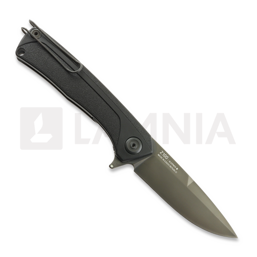 Couteau pliant ANV Knives Z100 - Sleipner DLC - GRN, noir