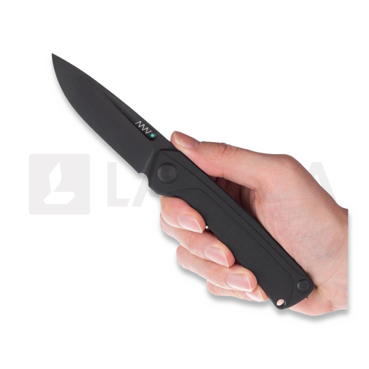 ANV Knives Z200 BB - Sleipner DLC - G10 折り畳みナイフ, 黒