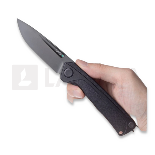 Nóż składany ANV Knives Z200 BB - Sleipner DLC - GRN, czarny