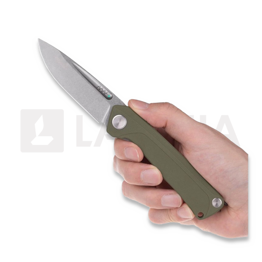 ANV Knives Z200 BB - Sleipner Stonewash - G10 vouwmes, olijfgroen