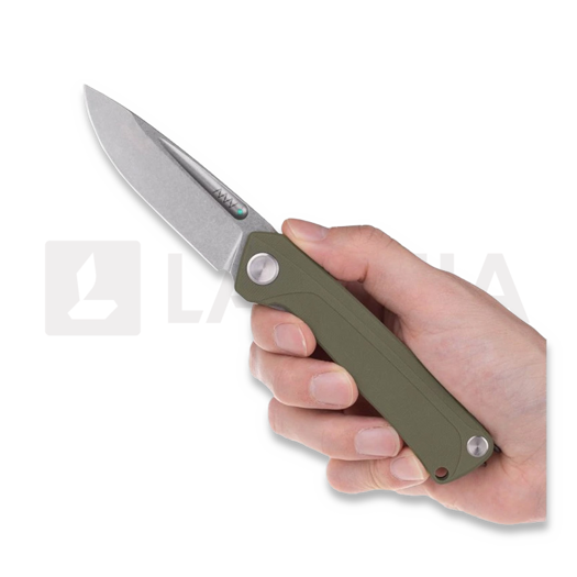 ANV Knives Z200 BB - Sleipner Stonewash - G10 折叠刀, 綠色