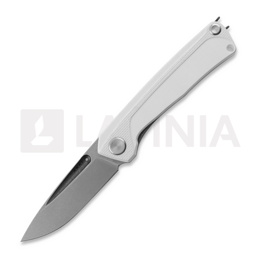 ANV Knives Z200 BB - Sleipner Stonewash - G10 kääntöveitsi, valkoinen