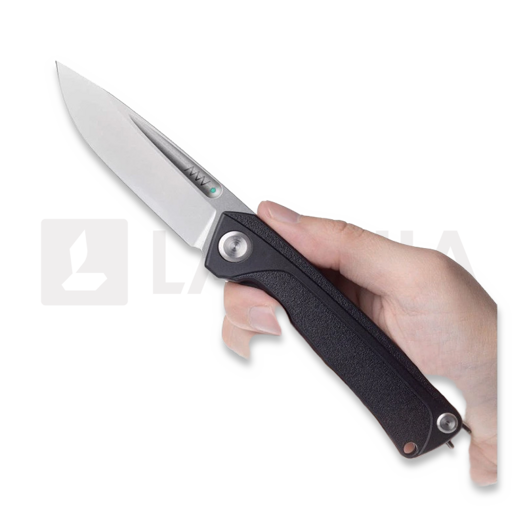 Coltello pieghevole ANV Knives Z200 BB - Sleipner Stonewash - GRN, nero