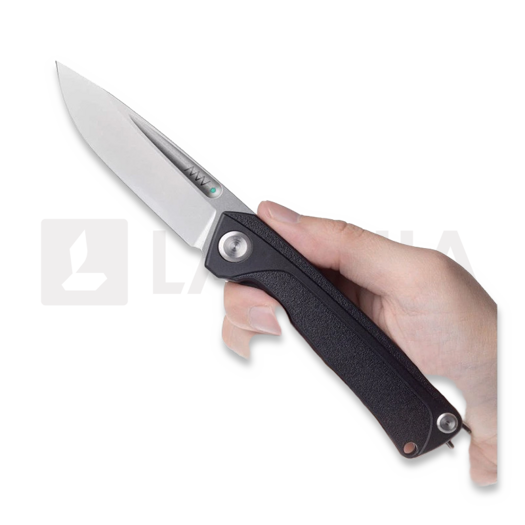 ANV Knives Z200 BB - Sleipner Stonewash - GRN 접이식 나이프, 검정